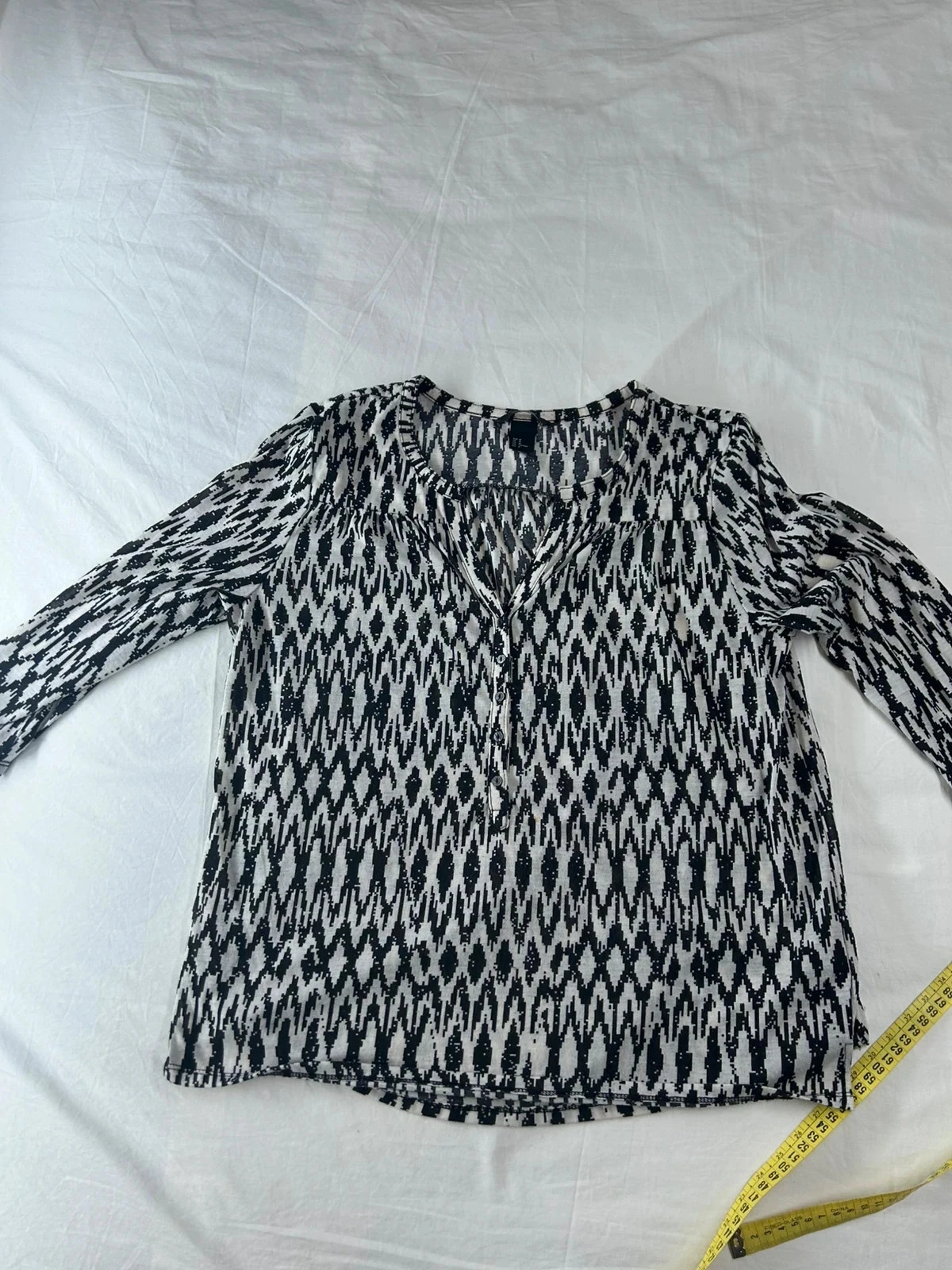 Blouse vintage h&m noir et blanc